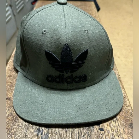 Adidas Originals Trefoil Plus Hat Snapback Olive Cargo Ripstop - Picture 6 of 8